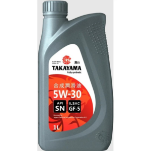 Моторное масло TAKAYAMA 5W-30 синтетика API SN 1л пластик 605551
